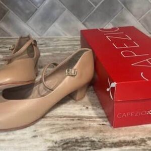 Capezio Women's Beige Mary Jane Heels